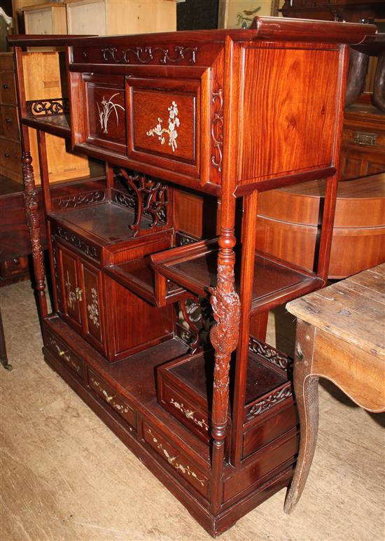Oriental M.O.P inlay display cabinet